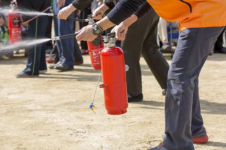Fire Warden Training with Fire Extinguisher demonstration in Wigan